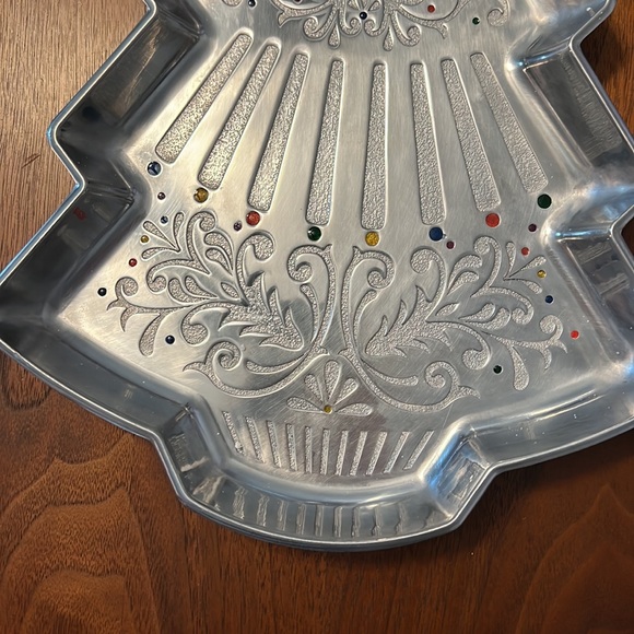 NIB Gorham Christmas in Color Tree Tray. - Picture 4 of 7